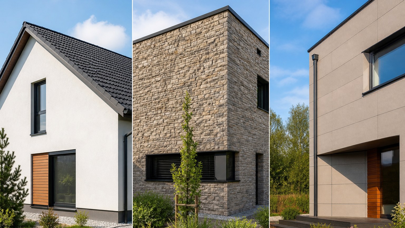 Jak vybrat fasádu: omítka, obklad, nebo provětrávaná fasáda