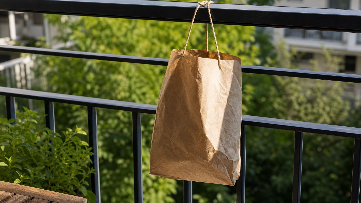 Slováci si na balkony věší papírové tašky. Šetří tak domácnosti